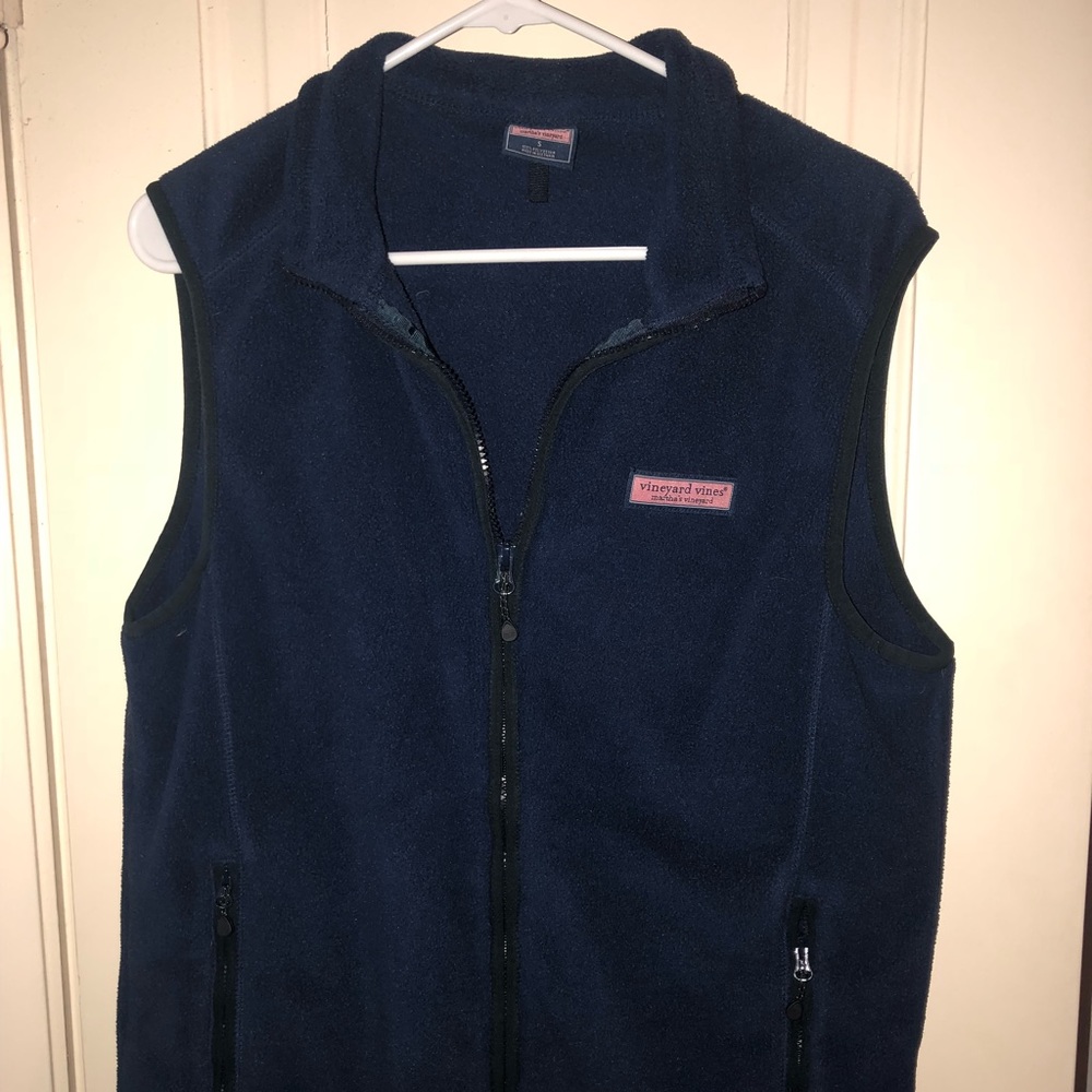 Vineyard Vines Fleece Vest (Navy)
